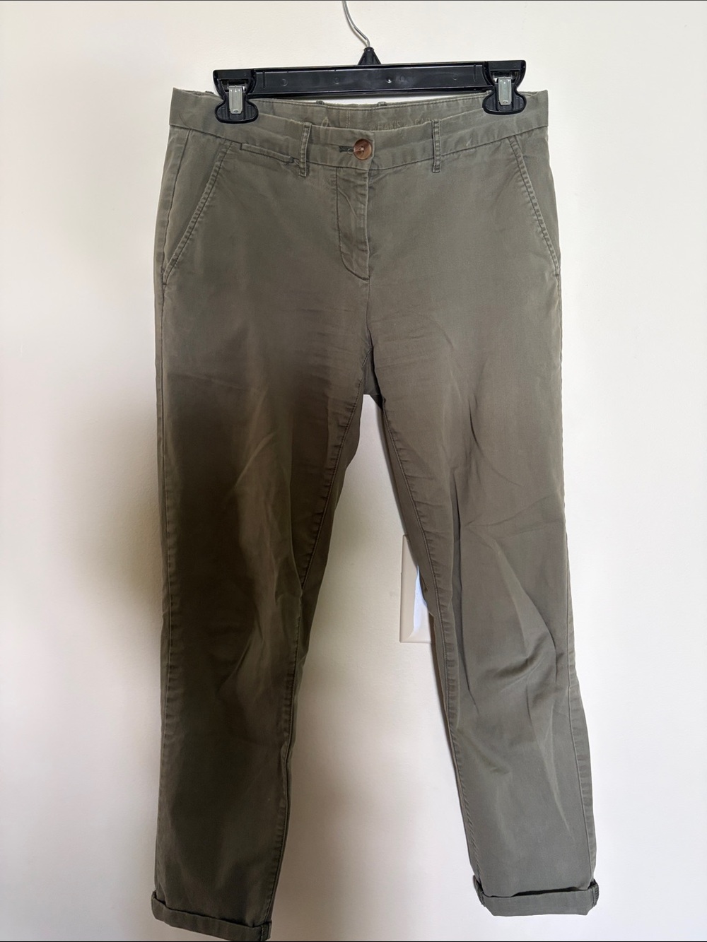 GAP Olive Green Straight-Leg Women's Chinos